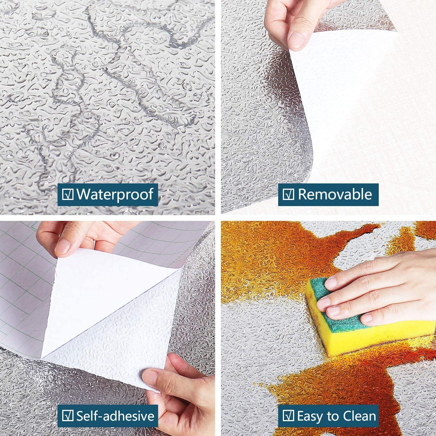 Self-adhesive Kitchen Back Splash Wallpaper Aluminum Foil Wall Paper (60200 Cm) - Happy Price - Image 6