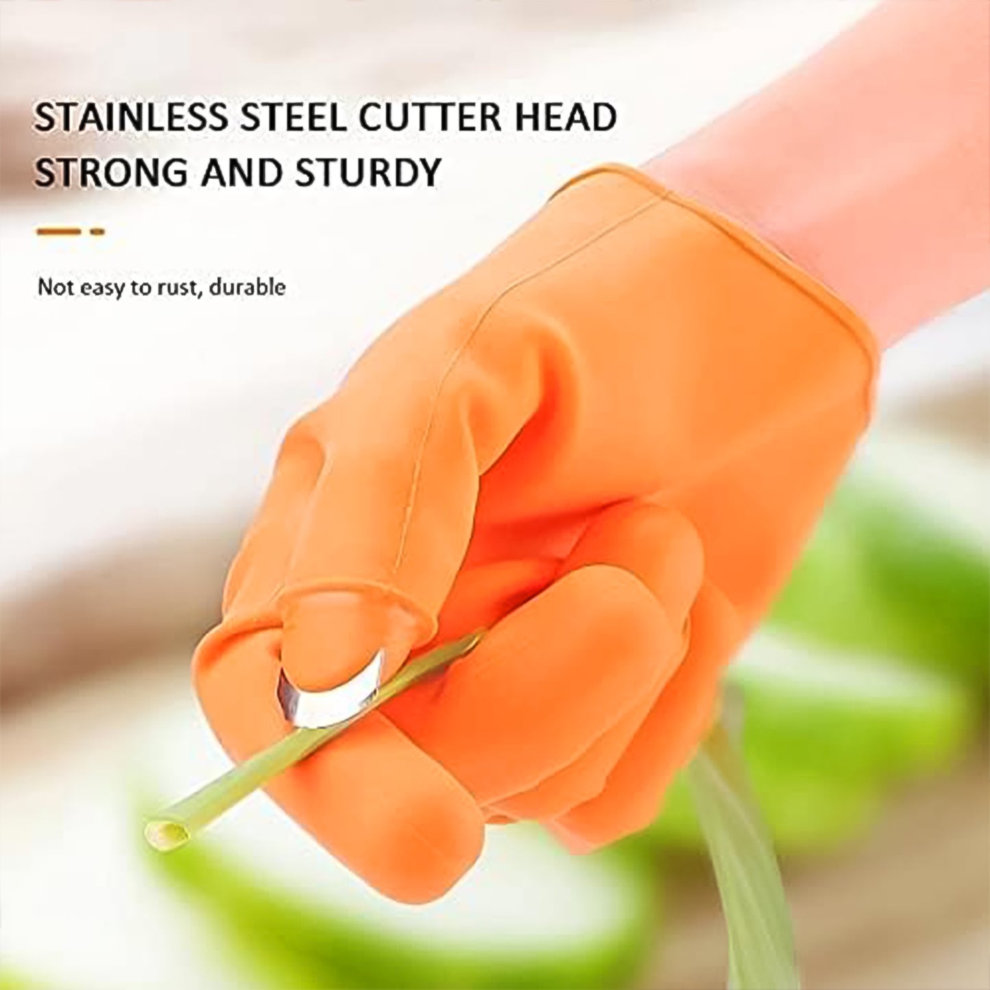 Gloves Silicone Thumb Knife Finger Protector Gears Cutting Vegetable Harvesting Knife - Happy Price - Image 5