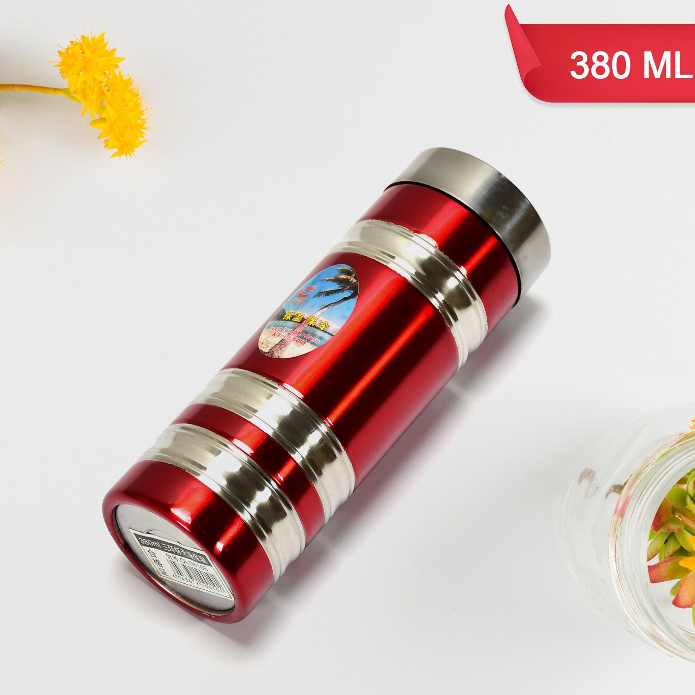 Mini Stainless Steel Water Bottle Bottle 380ml For School   Home Use - Happy Price - Image 1