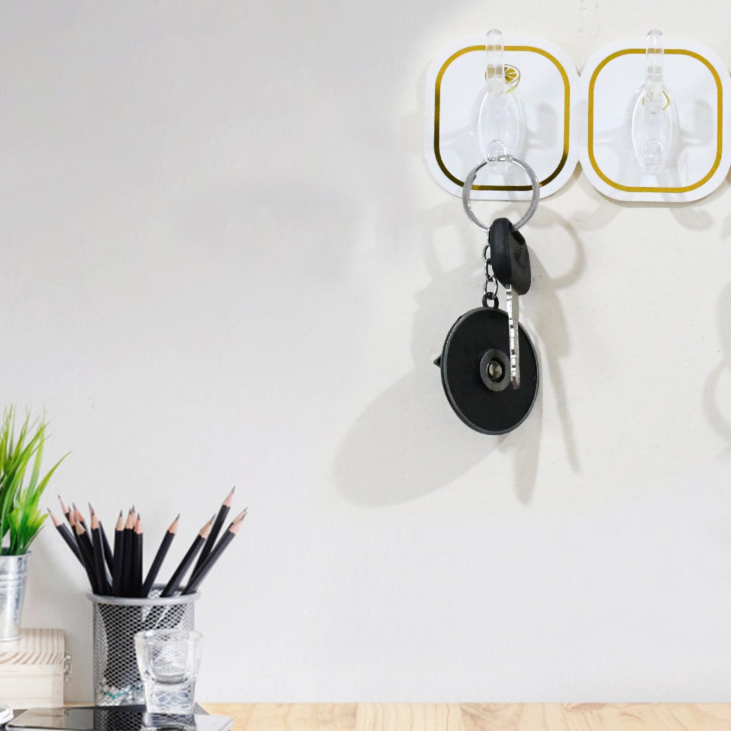 Transparent Adhesive Wall Hook (6 Pcs Set) - Happy Price - Image 6