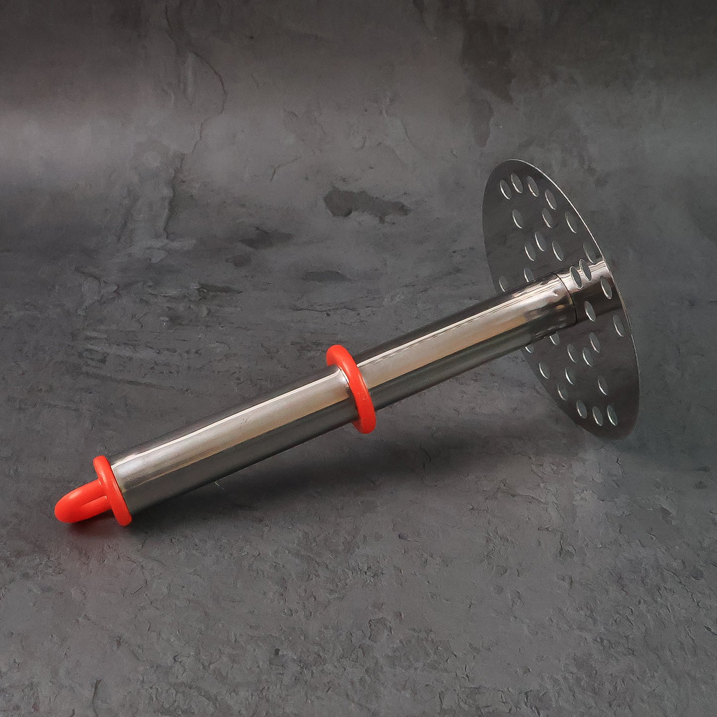 Stainless Steel Potato Masher with Ergonomic Handle (17cm, 1 Pc)