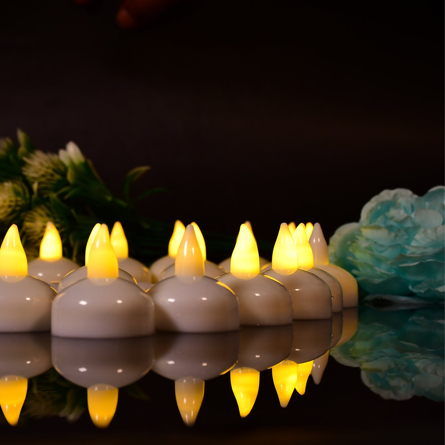 Set Of 8pcs With Transparent Box. Flameless Floating Candles Battery Operated Tea Lights Tealight Candle - Decorative Wedding. - Happy Price - Image 3