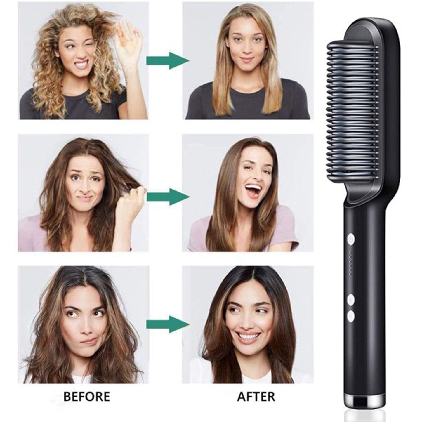 Hqt-909b Hair Straightener Used While Massaging Hair Scalps And Head. - Happy Price - Image 5