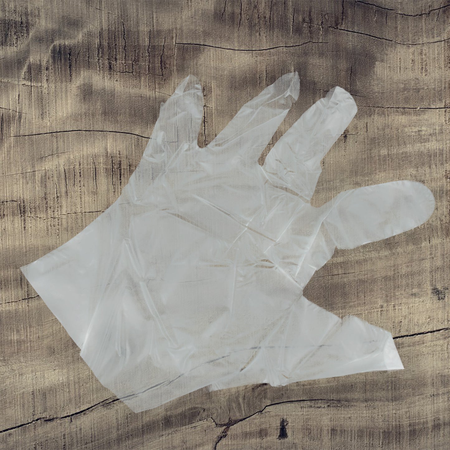 Large Size Plastic Transparent Disposable Clear Plastic Hand Gloves For Home Kitchen Hotels Hospitals Clinics Beauty Parlor Saloons (100 Pcs) - Happy Price - Image 2