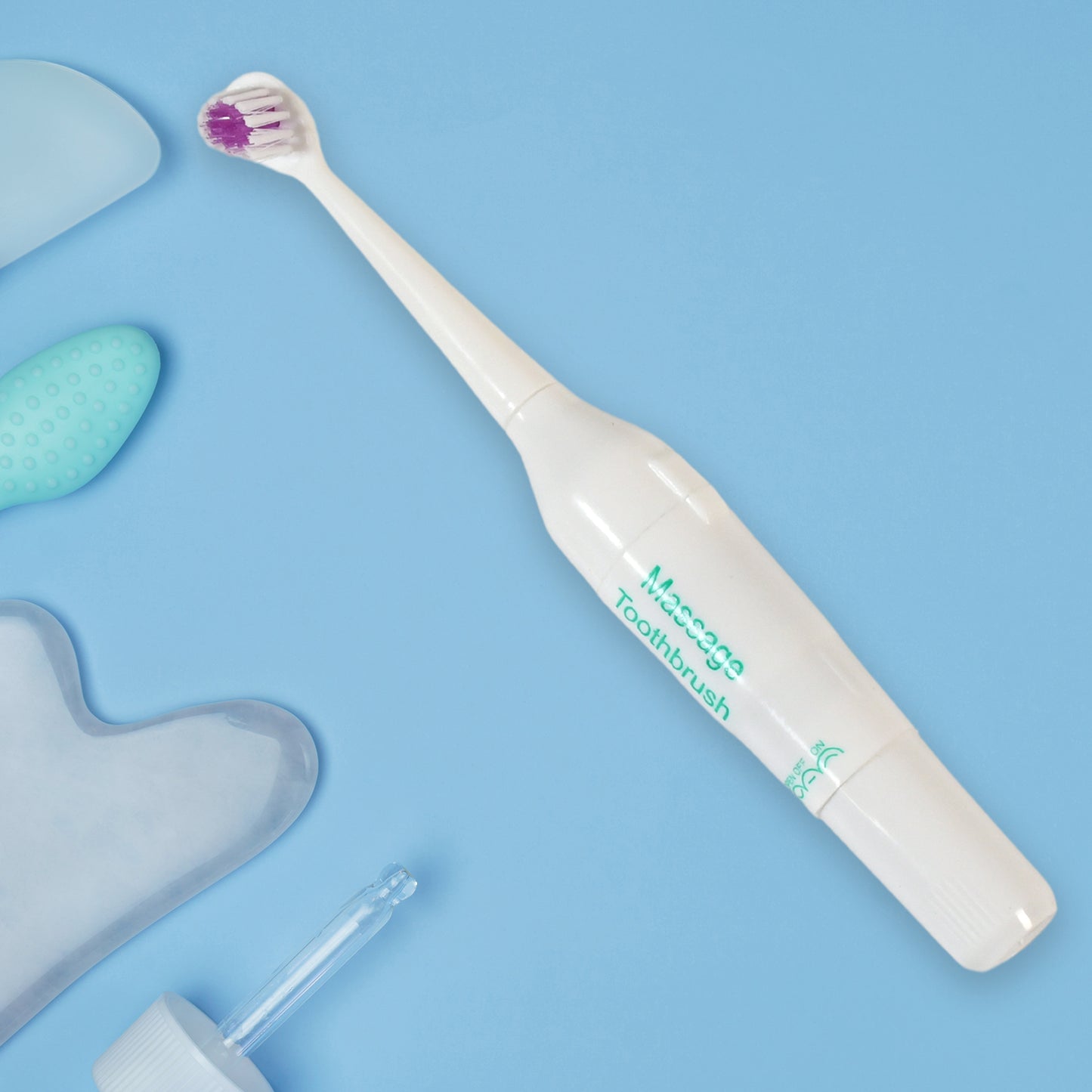 Electric Toothbrush For Adults And Teens Electric Toothbrush Battery Operated Deep Cleansing Toothbrush With Extra Brush Heads (Battery Not Included) - Happy Price - Image 4