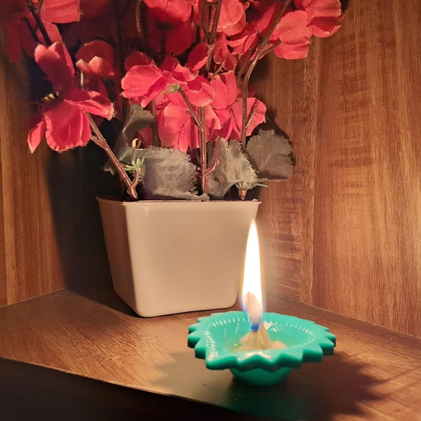 Silicone Diya For Diwali Attractive Design Colourful Diya Combo (6 Pcs Set) - Happy Price - Image 3