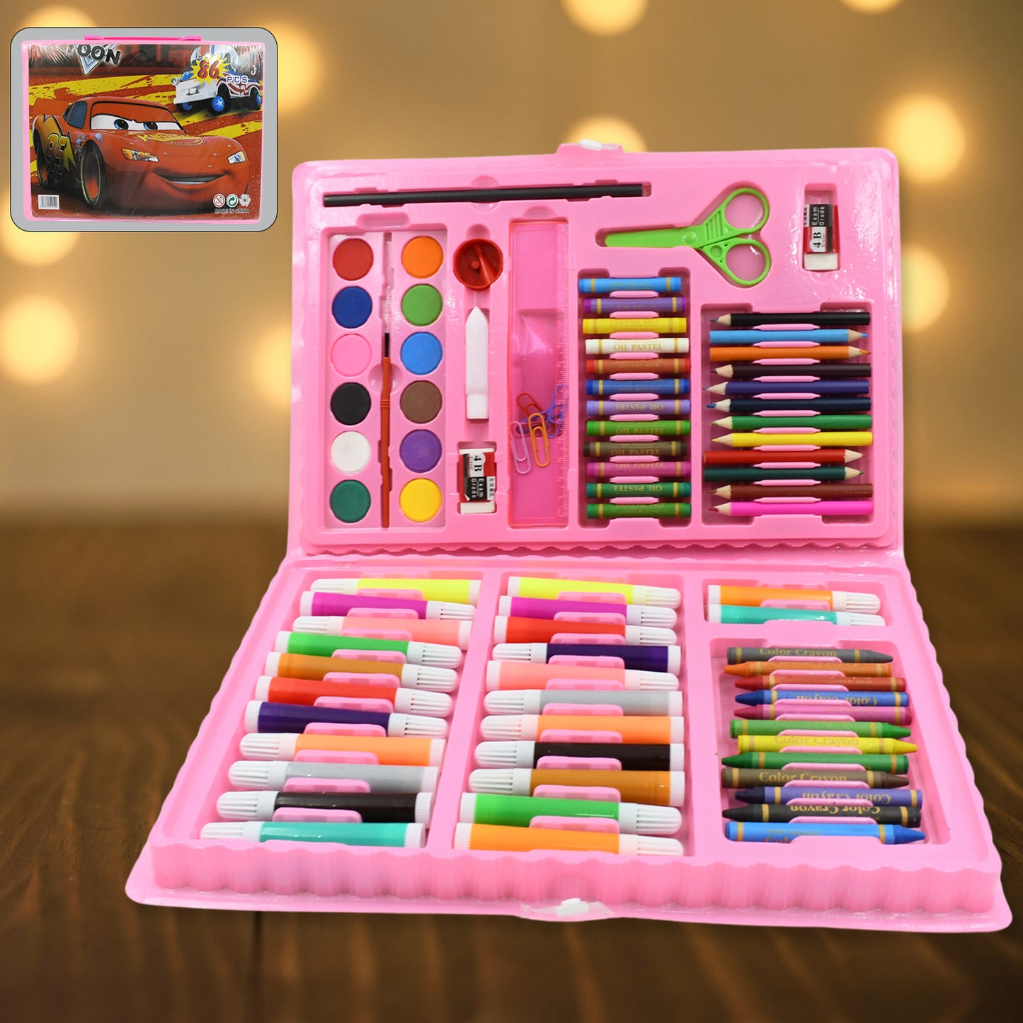 art Set Kids Art Supplies Coloring Case Kit Painting  Drawing Sets For Kids Boys Girls Gifts Toys Age 4  Above - Mix Colors Kids Colorful Bag (86 Pcs Set) - Happy Price - Image 2