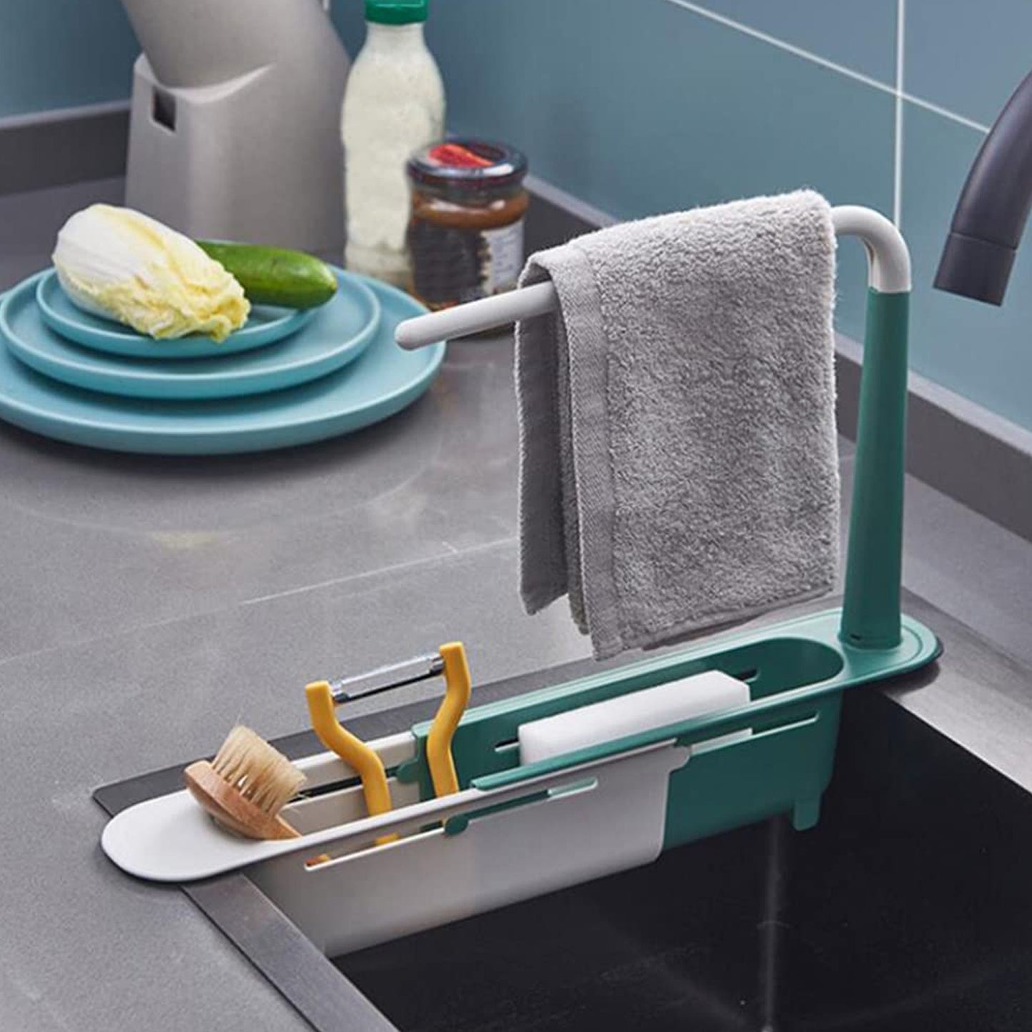 Expandable Kitchen Drying Basket Rack For Kitchen Use (Moq-120) - Happy Price - Image 6