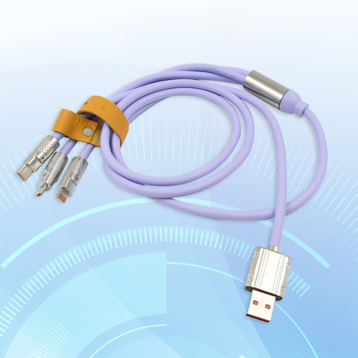 3 In 1 Multi Super Fast Charging Cable (1 Pc) - Happy Price - Image 4