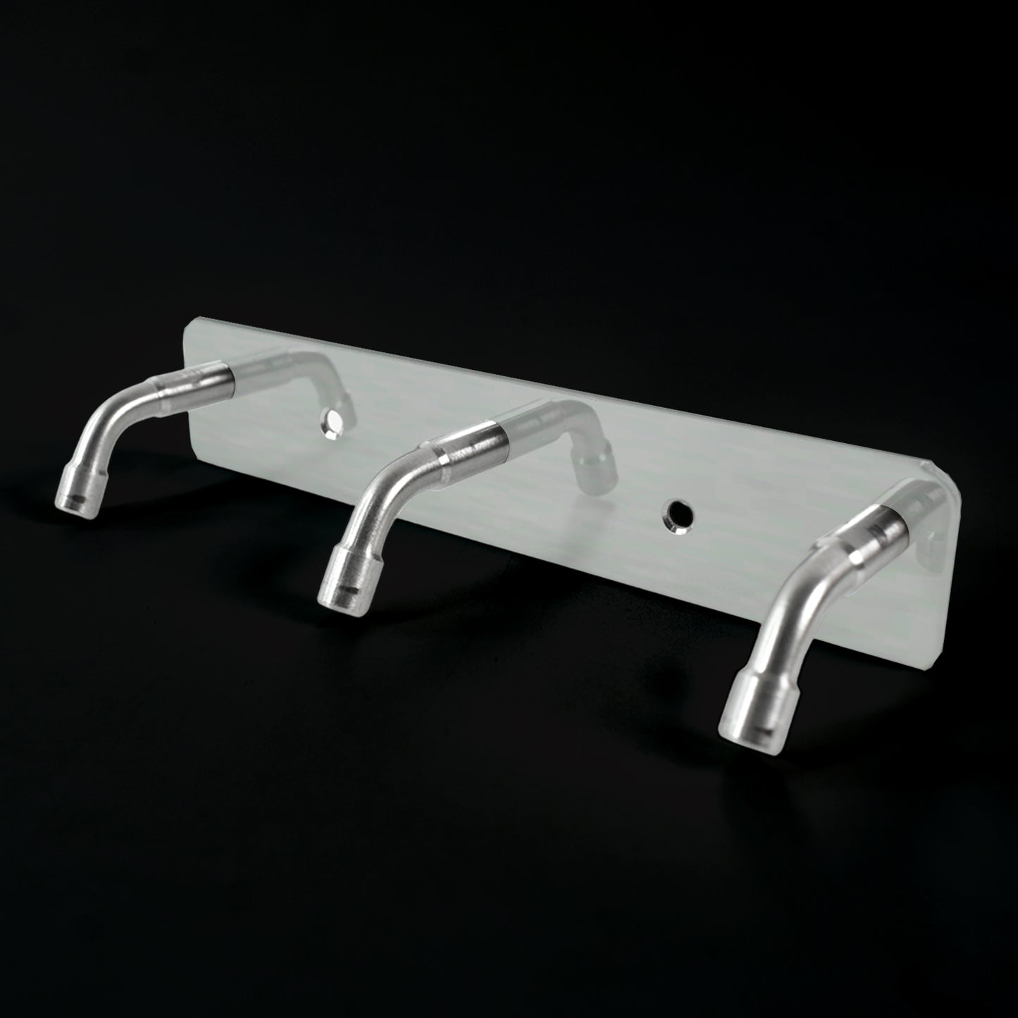 Stainless Steel Wall Mounted Coat 3 Hook Rack (14x3  1 Pc) - Happy Price - Image 5
