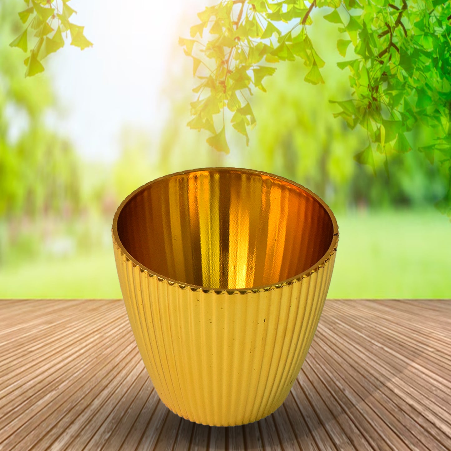 Plastic Flower Valencia (Pot) Home And Outdoor (1 Pc) - Happy Price - Image 3