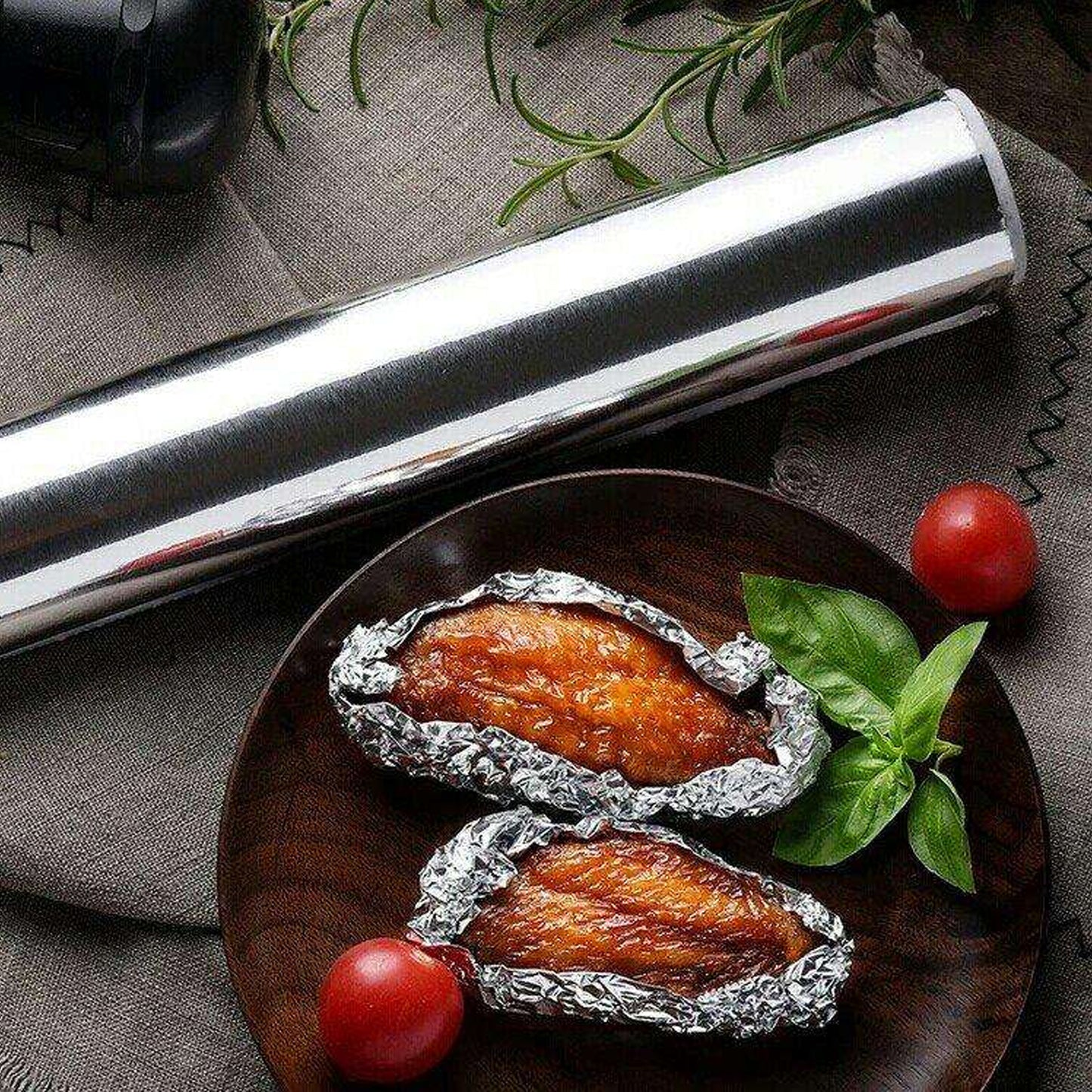 Aluminum Foil Roll Heavy Duty Non Stick Thick Aluminum Foil Sheet Baking Grilling Tool (10mx300mm) - Happy Price - Image 5
