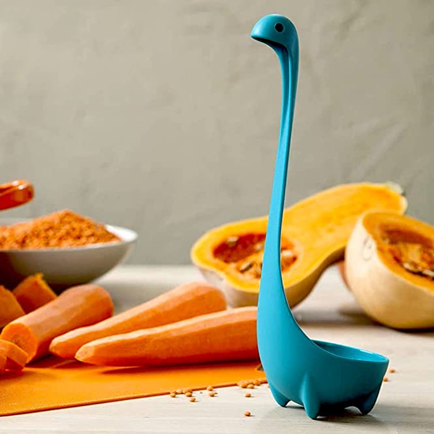 Soup Spoon Creative Long Handle Standing Loch Ness Monster Colander Spoon Dinnerware Cooking Tools Kitchen Accessories - Happy Price - Image 5