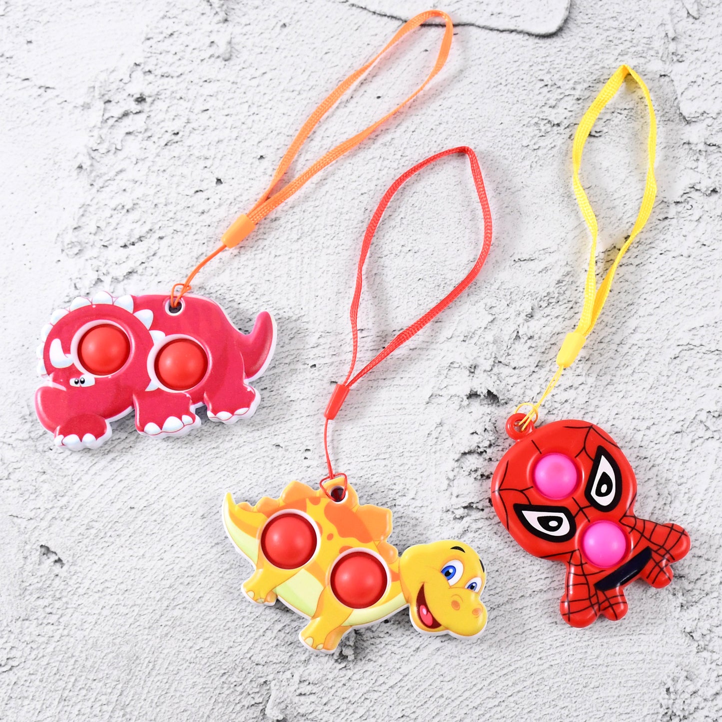 Silicone Push Pop Bubble Fidget Toy Keychain (1 Pc) - Happy Price - Image 3
