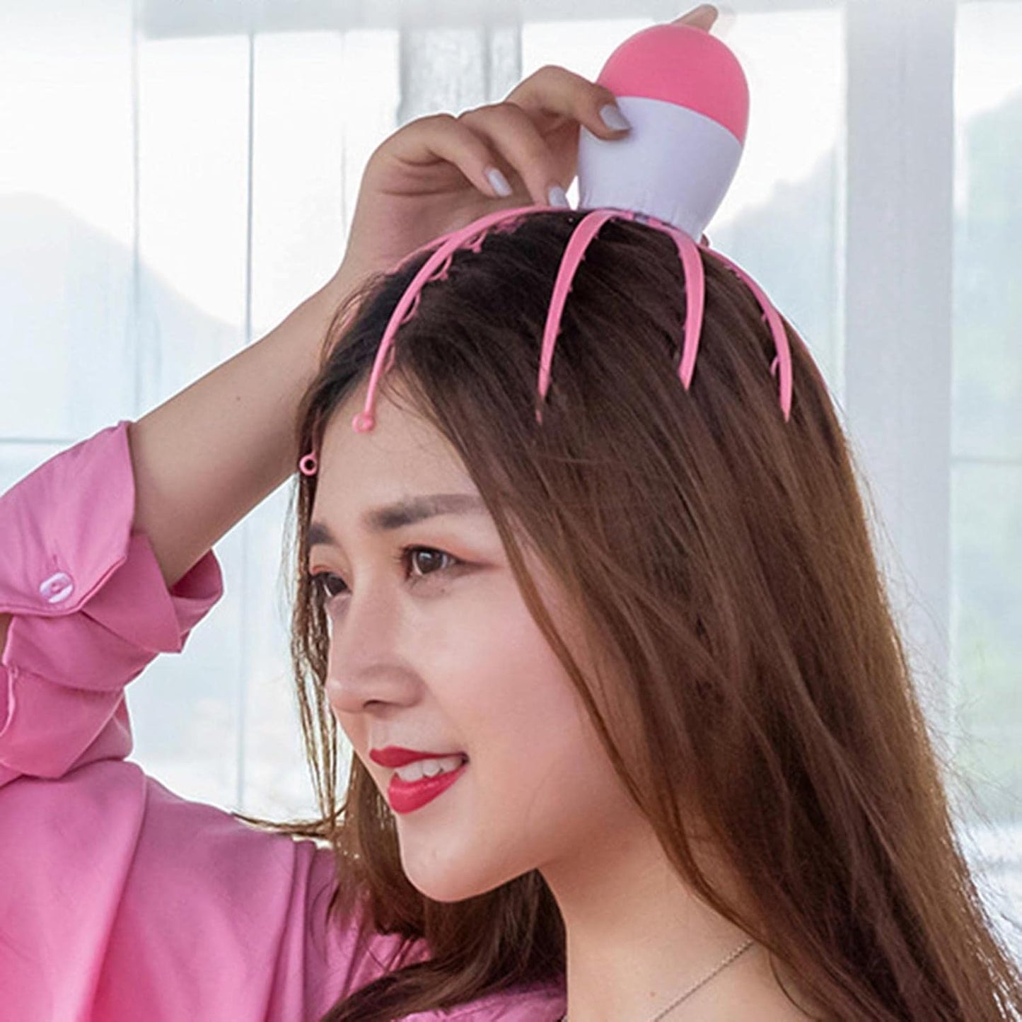 Electric Octopus Claw Scalp Massager Stress Relief Therapeutic Head Scratcher (Battery Operated  Not Included Battery  Mix Color  1 Pc) - Happy Price - Image 6