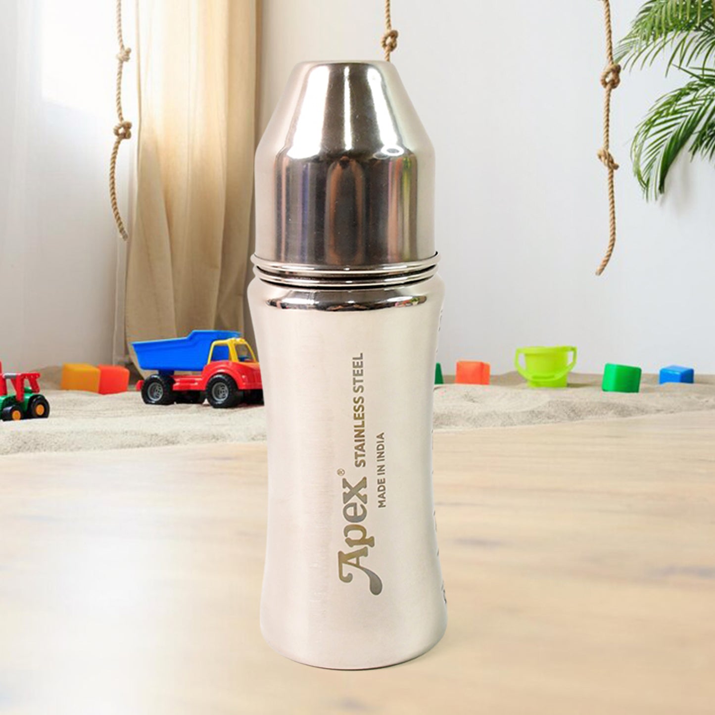 Apex Stainless Steel Little Champ Baby Feeding Bottle  (250 Ml) - Happy Price - Image 5