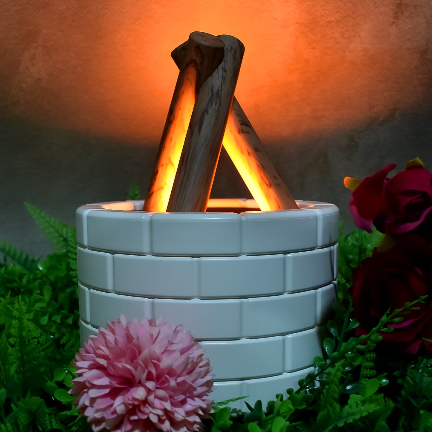 Bonfire Shaped Diffuser Essential Oil Diffuser Multi Function Flame Oil Diffuser (1 Pc) - Happy Price - Image 6