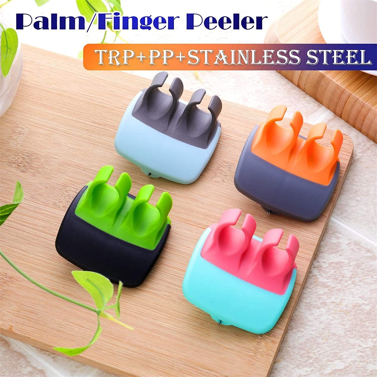 Hand Palm Peeler Fruit Hand Vegetable Peeler Potato With Rubber Finger Grip Kitchen Cooking Tool Cucumber - Happy Price - Image 5