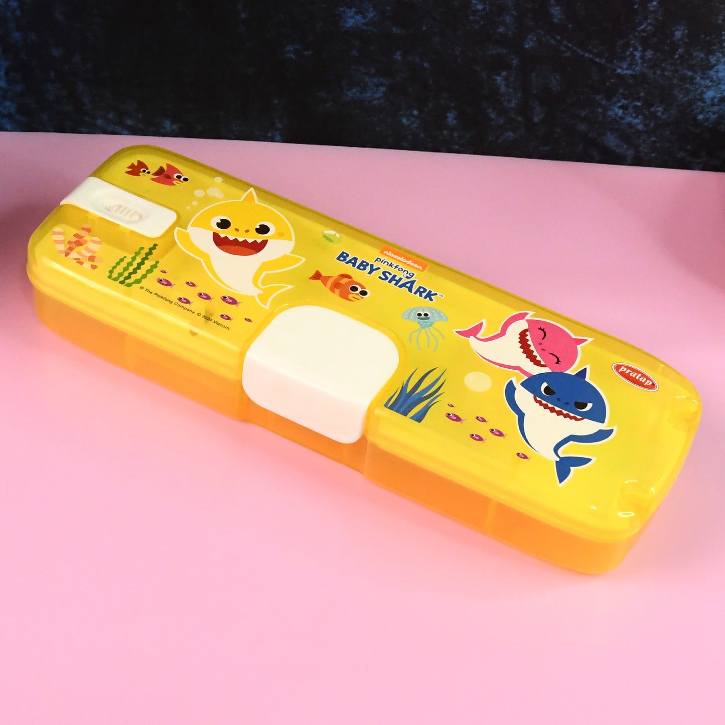Plastic Pencil Box With Led Light  Cartoon Print (1 Pc) - Happy Price - Image 5