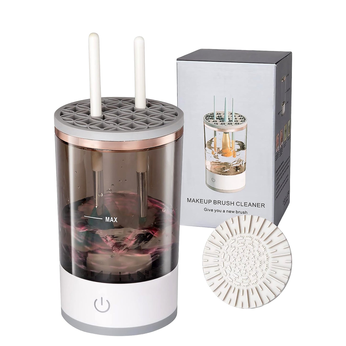 Automatic Makeup Brush Cleaner Fast Electric Brush Cleaner Hand Free Machine Super Clean Brush Washer  Brushes Organizer Tool (1 Pc) - Happy Price - Image 2