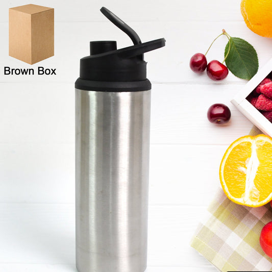 Steel Water Bottle  Sipper Bottle  Fridge Water Bottle Set Of 1 (600 Ml Approx) - Happy Price - Image 1