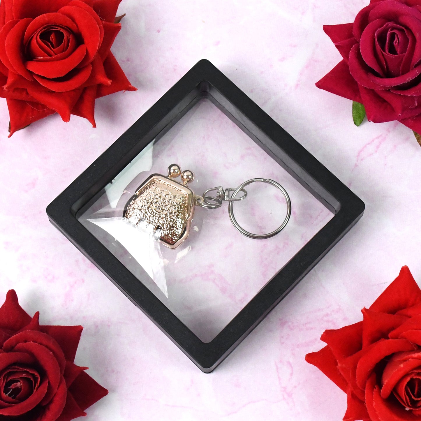 Nail Clipper Keychain With 3d Floating Frame Display Case (1 Set) - Happy Price - Image 3