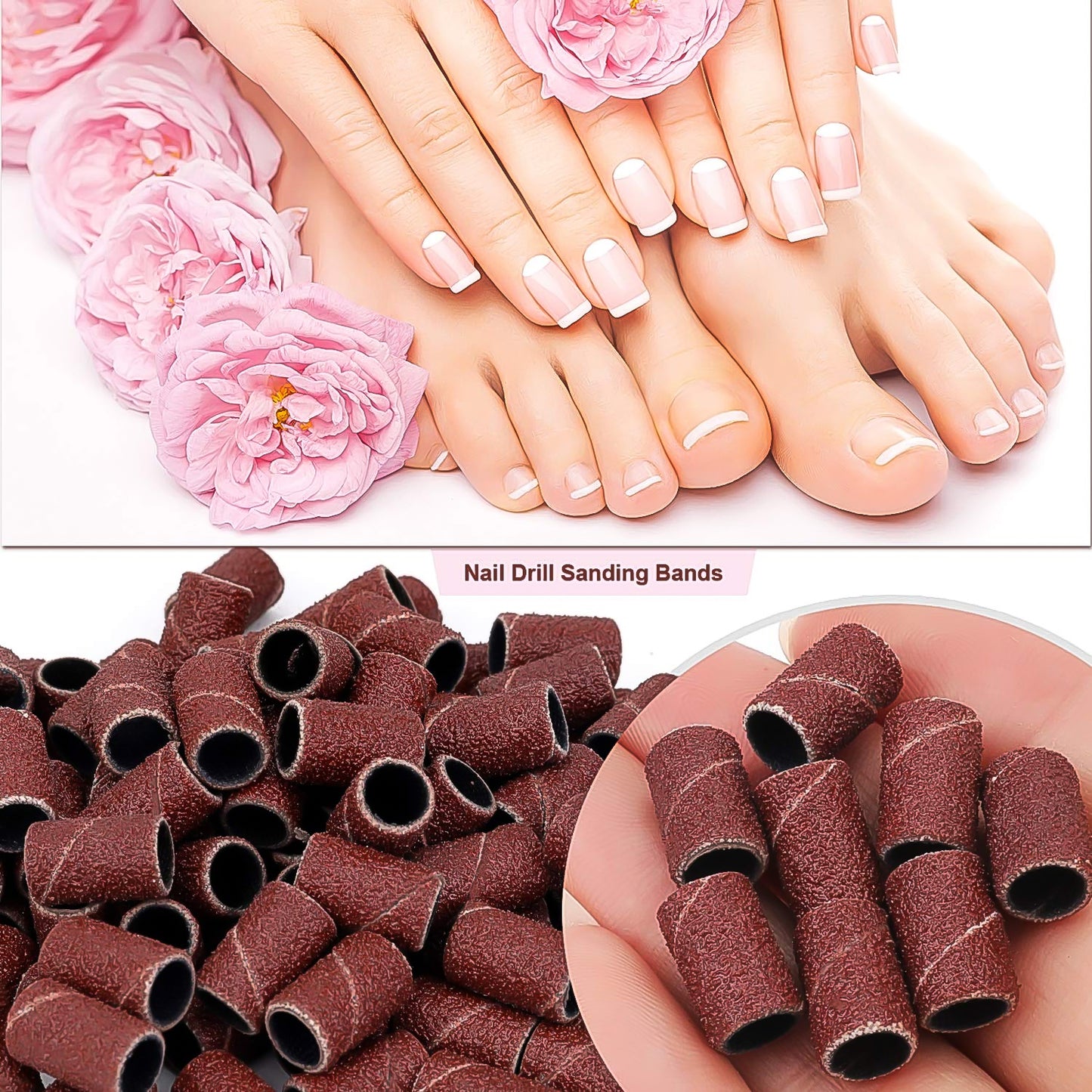 Nail Drill Sanding Band Machine Replacement Bits Pedicure Tool (10 Pcs Set) - Happy Price - Image 6