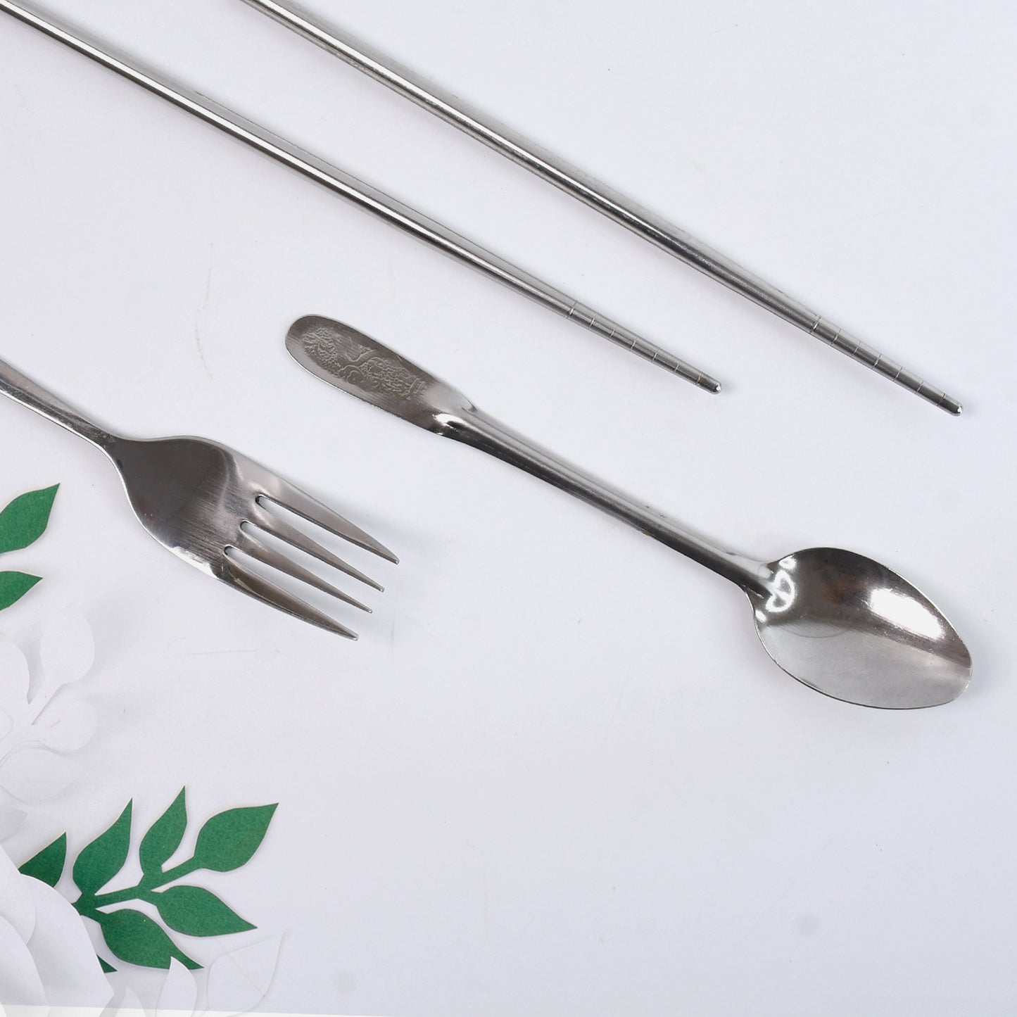 Portable Utensils Travel Camping Cutlery Set 4 Pc With Case - Happy Price - Image 6
