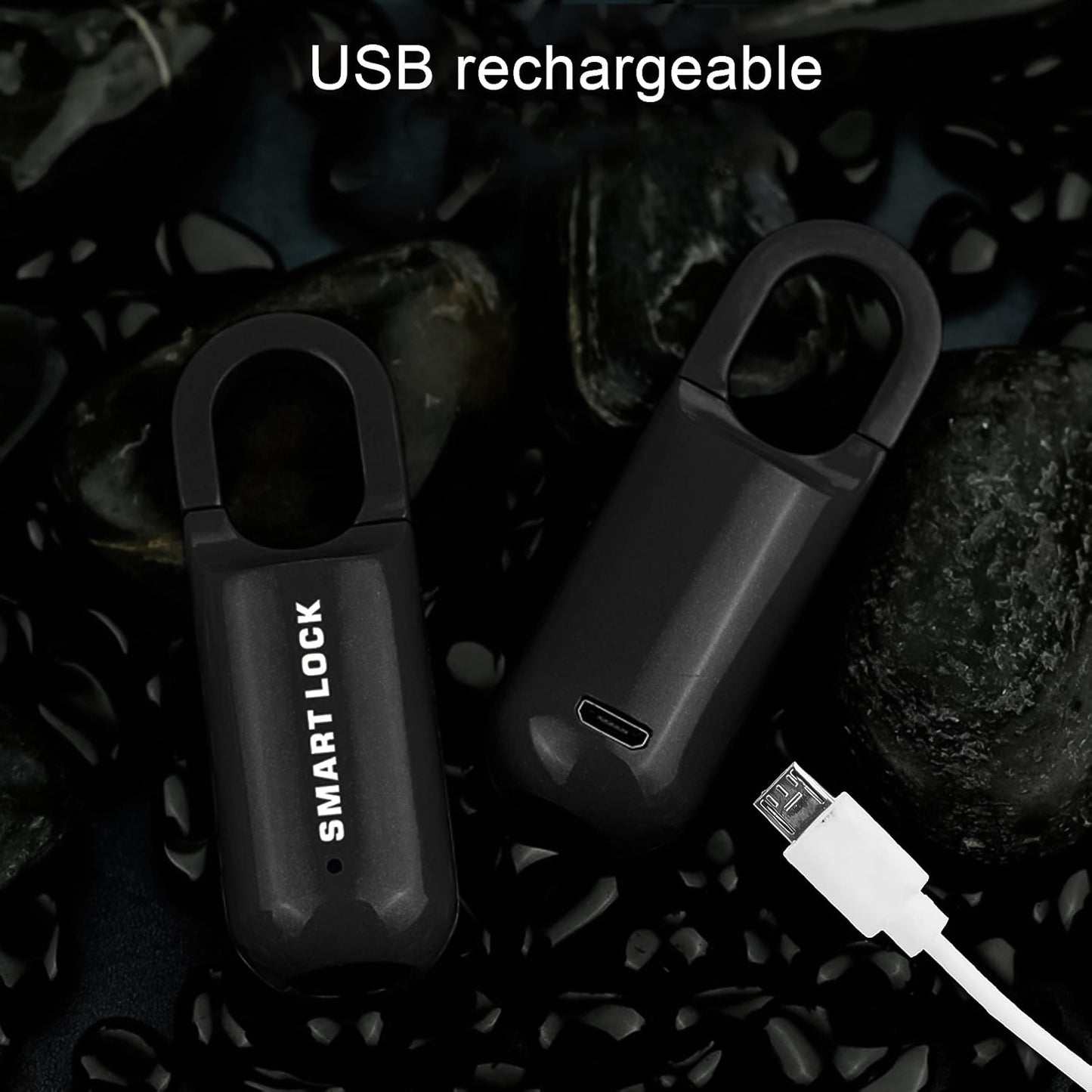 Small Usb Rechargeable Smart Fingerprint Padlock For Locker - Happy Price - Image 3