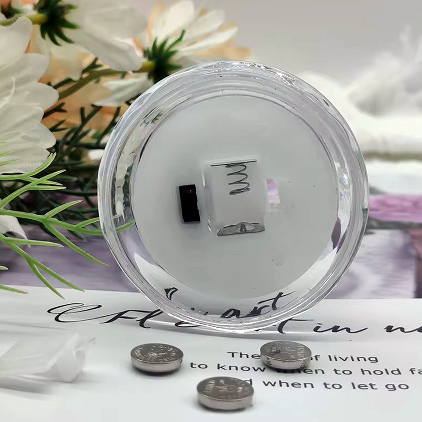 Decorative Crystal Effect LED Candle Light - Flameless & Safe Ambiance (1 Pc) - Happy Price - Image 3