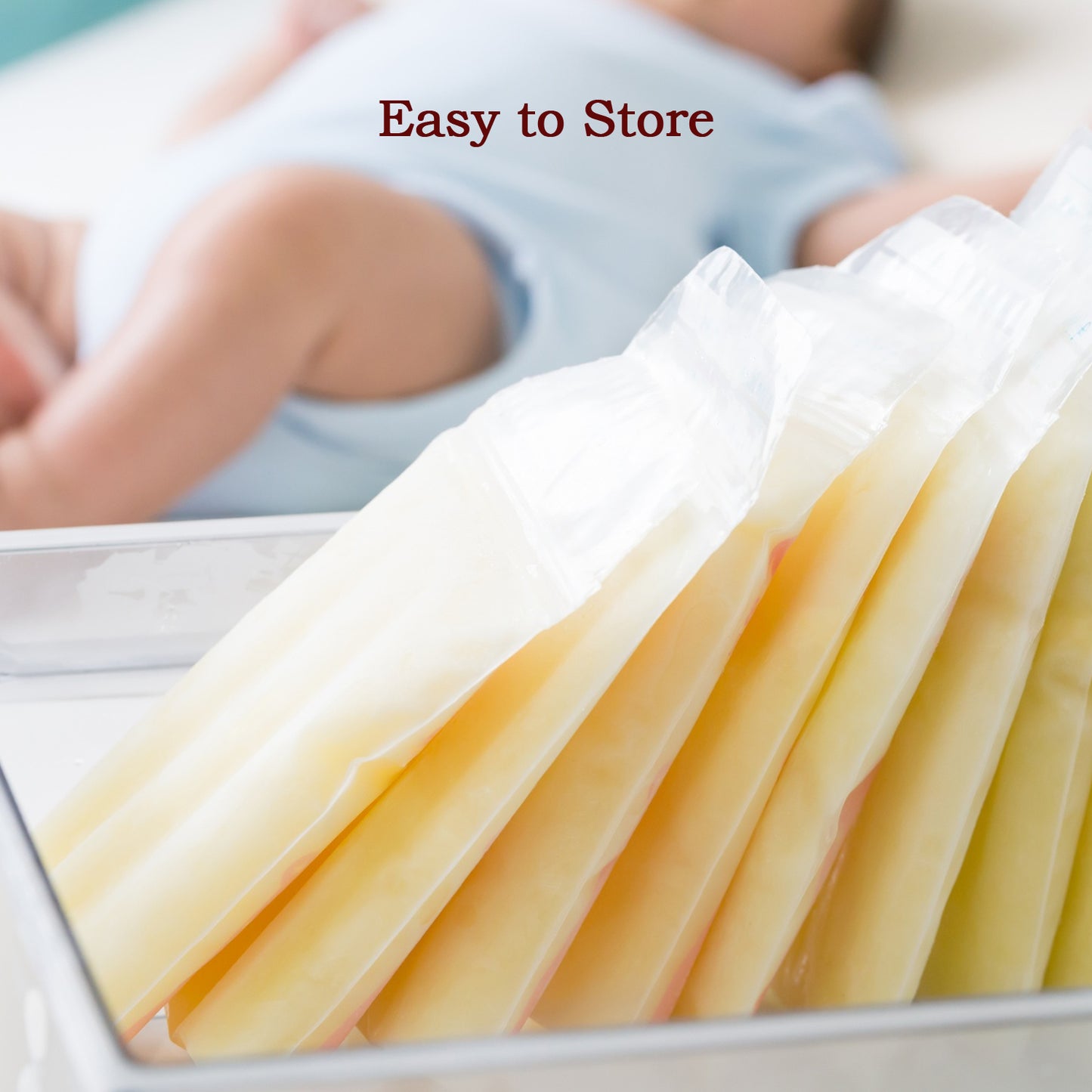 Breastmilk Storage Bags Double Zipper Seal (60 Pcs Set) - Happy Price - Image 3