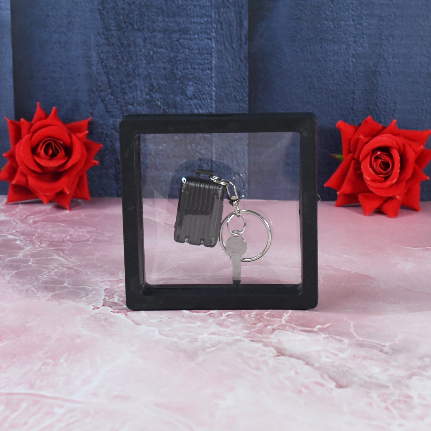Suitcase Shape Nail Clipper Keychain With Key  3d Floating Frame Display Case (1 Set) - Happy Price - Image 5