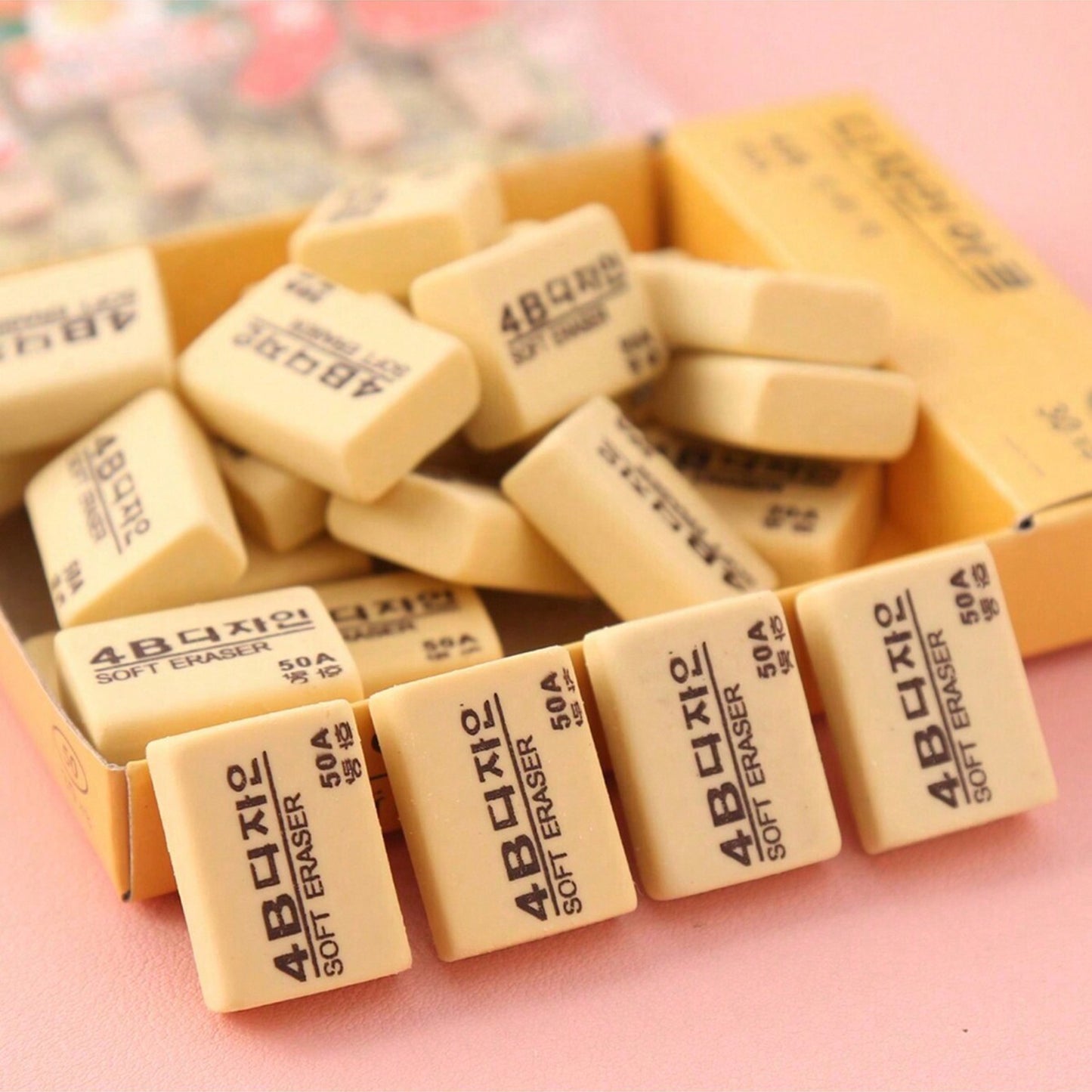 Erasers 30 Pack Pencil Erasers Yellow Erasers For Kids - Happy Price - Image 4