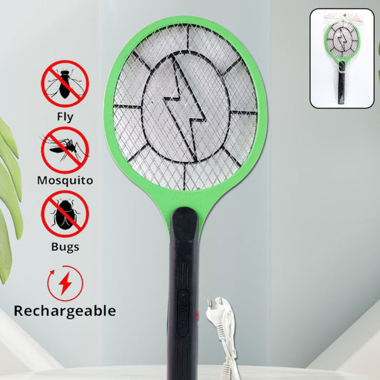 Green Rechargeable Electric Mosquito Killer Racket With Cable - Happy Price - Image 1
