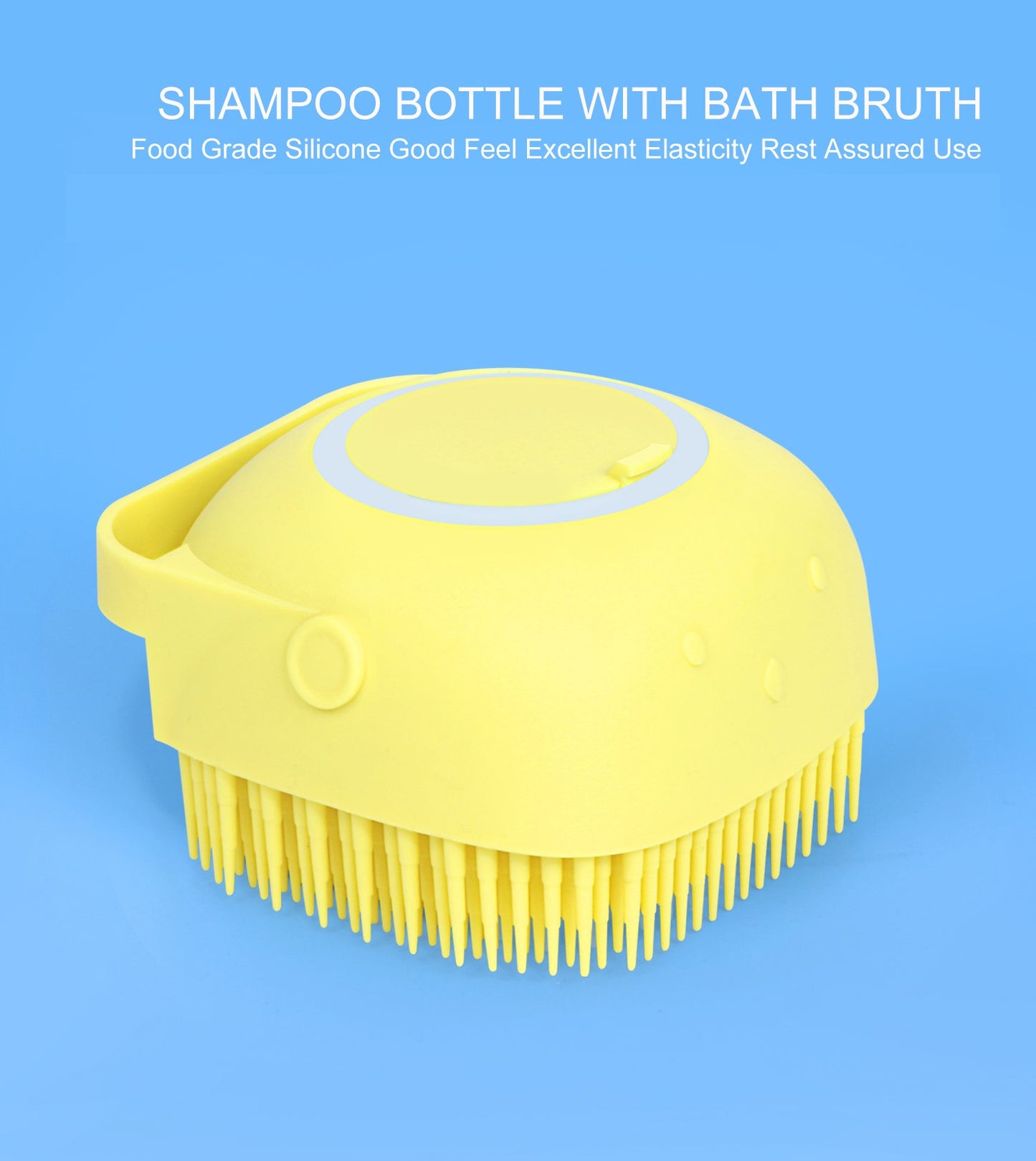 Silicone Massage Bath Body Brush With Shampoo Dispenser - Happy Price - Image 2