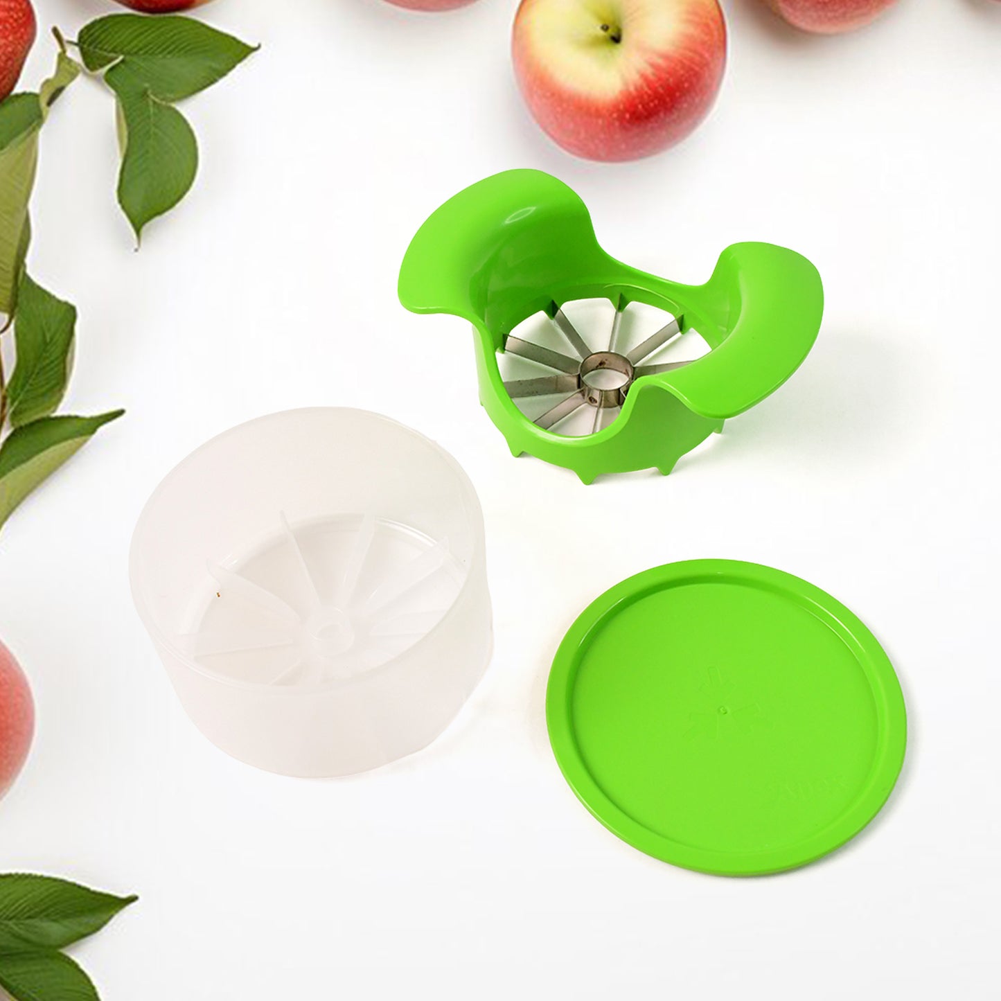 Apex Apple Cutter With Container  Unbreakable Abs Body  Stainless Steel Blades - Happy Price - Image 6