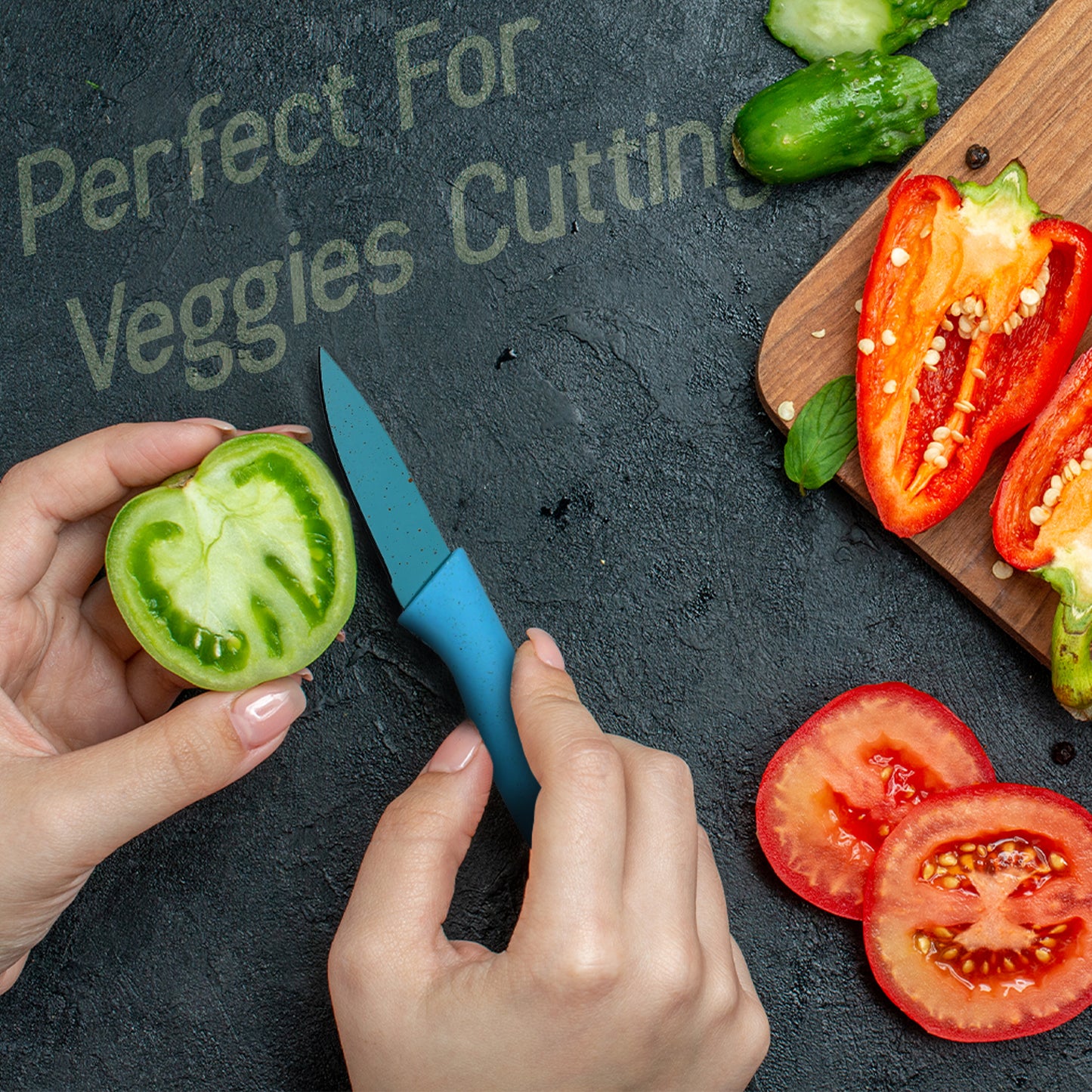 Corrugated 6pc Kitchen Knife Set Professional Box Knife Set 6 Piece Forged Kitchen Knives With Box. - Happy Price - Image 4