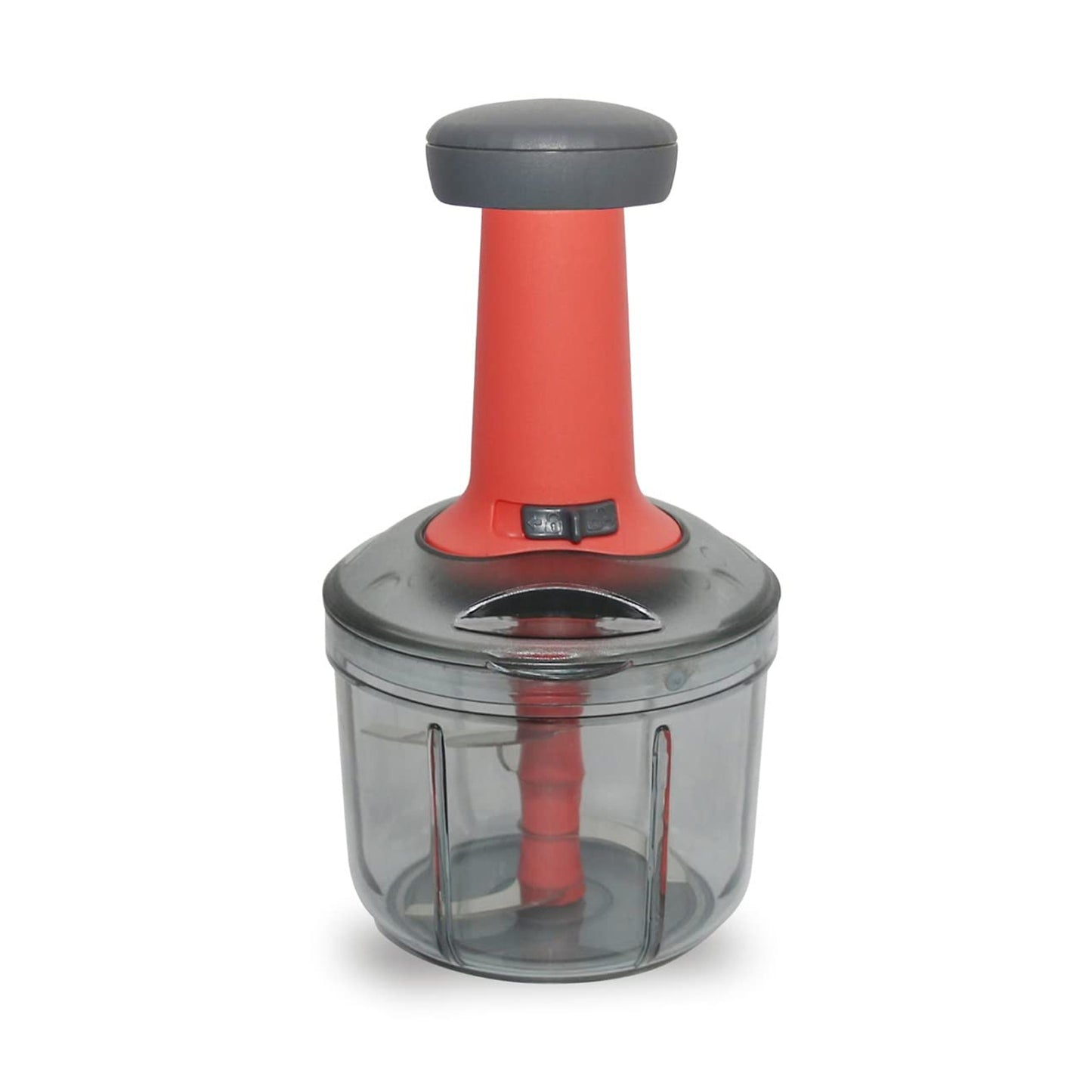Matte Finish Manual Hand Press Chopper For Kitchen Mini Handy  Compact Chopper With 3 Blades For Effortlessly Chopping Vegetables  Fruits For Your Kitchen. - Happy Price - Image 5