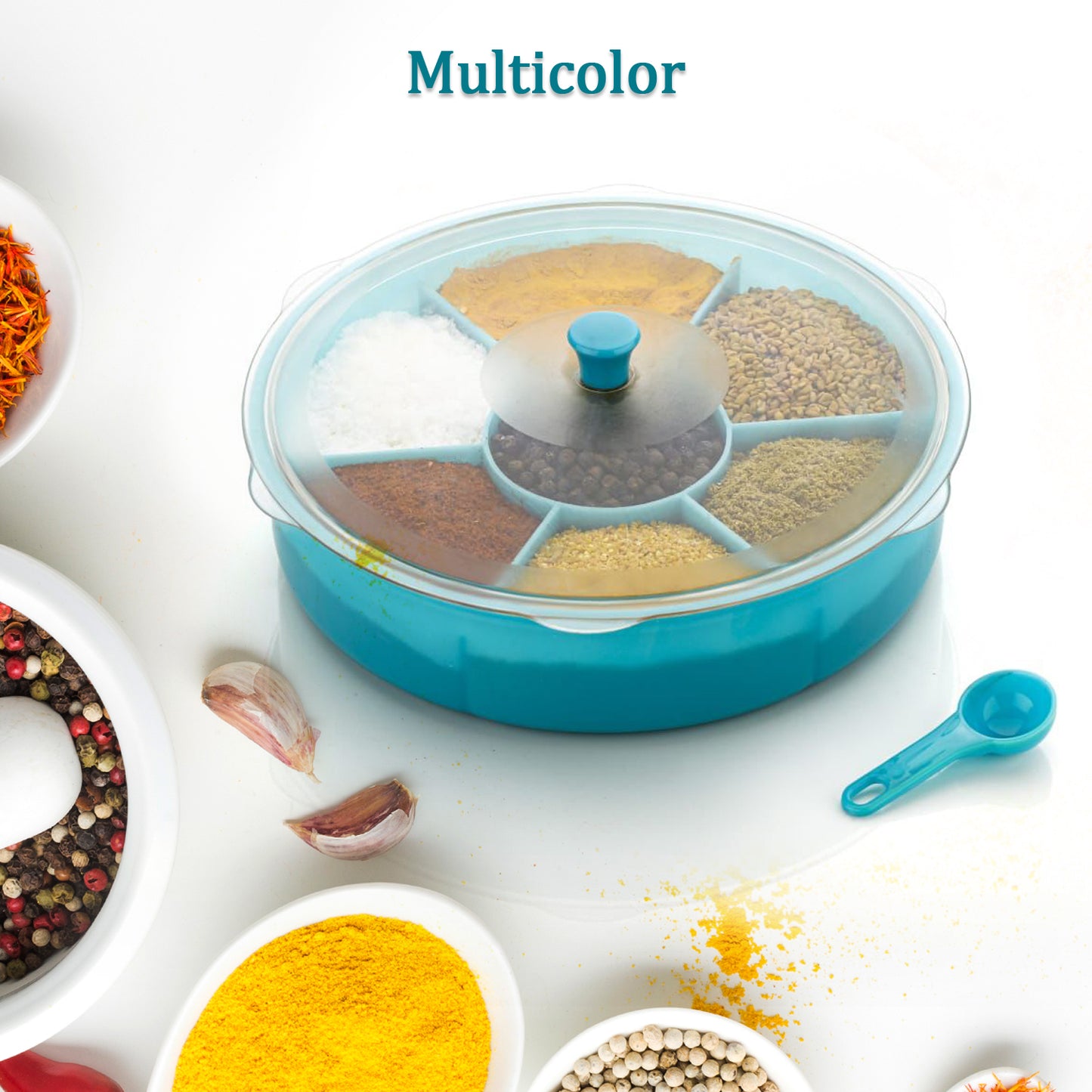 Multipurpose Dry-fruit And Masala Box With Single Spoon. - Happy Price - Image 6