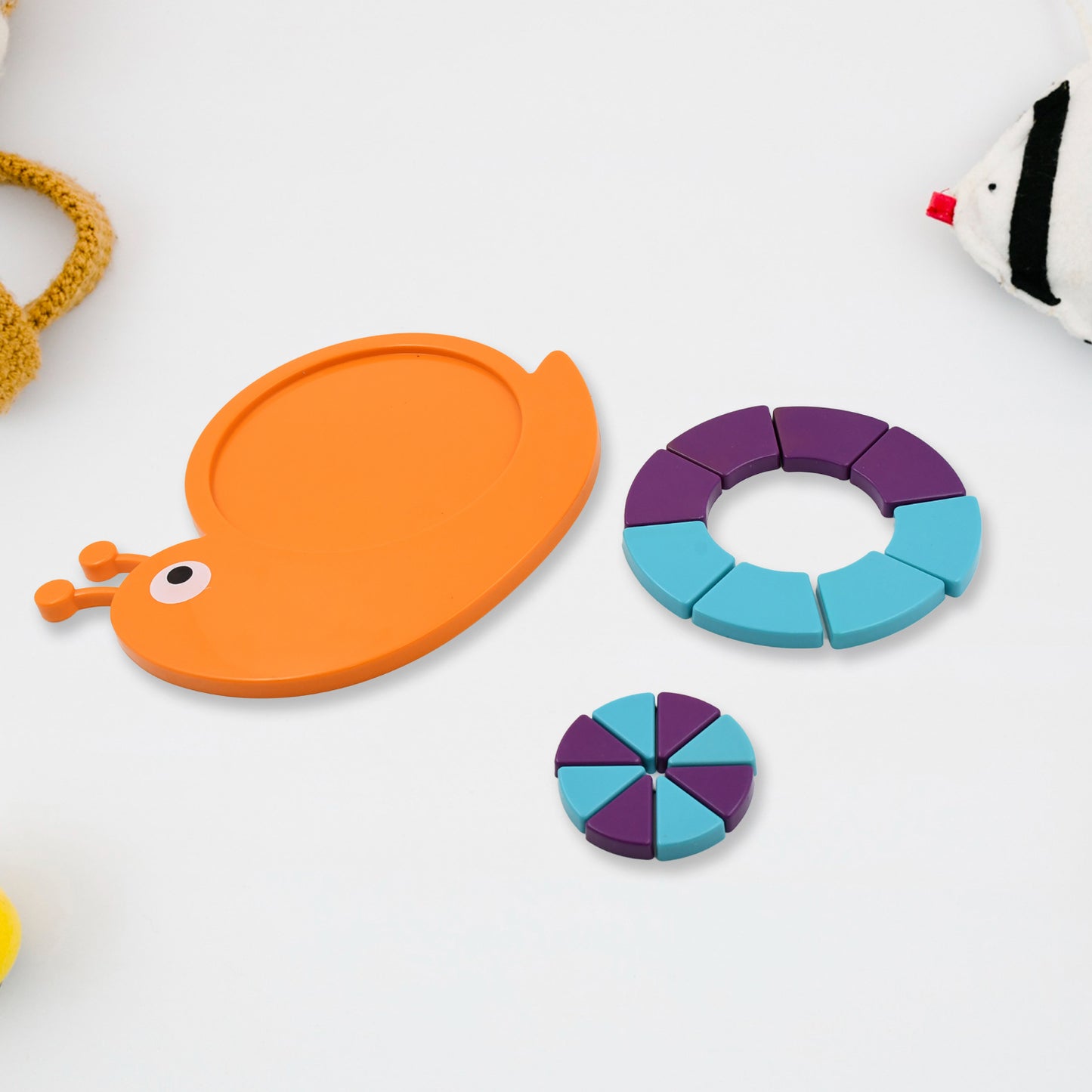 Toys Snail Puzzle Kids Mini Travel Puzzle Games  Pre School Toys Develops Motor  Reasoning Skills Stem Educational Toy Birthday Gifts 3 - 6 Year Kids Brain Games For Kids Building Blocks For Kids (Mix Color) - Happy Price - Image 3
