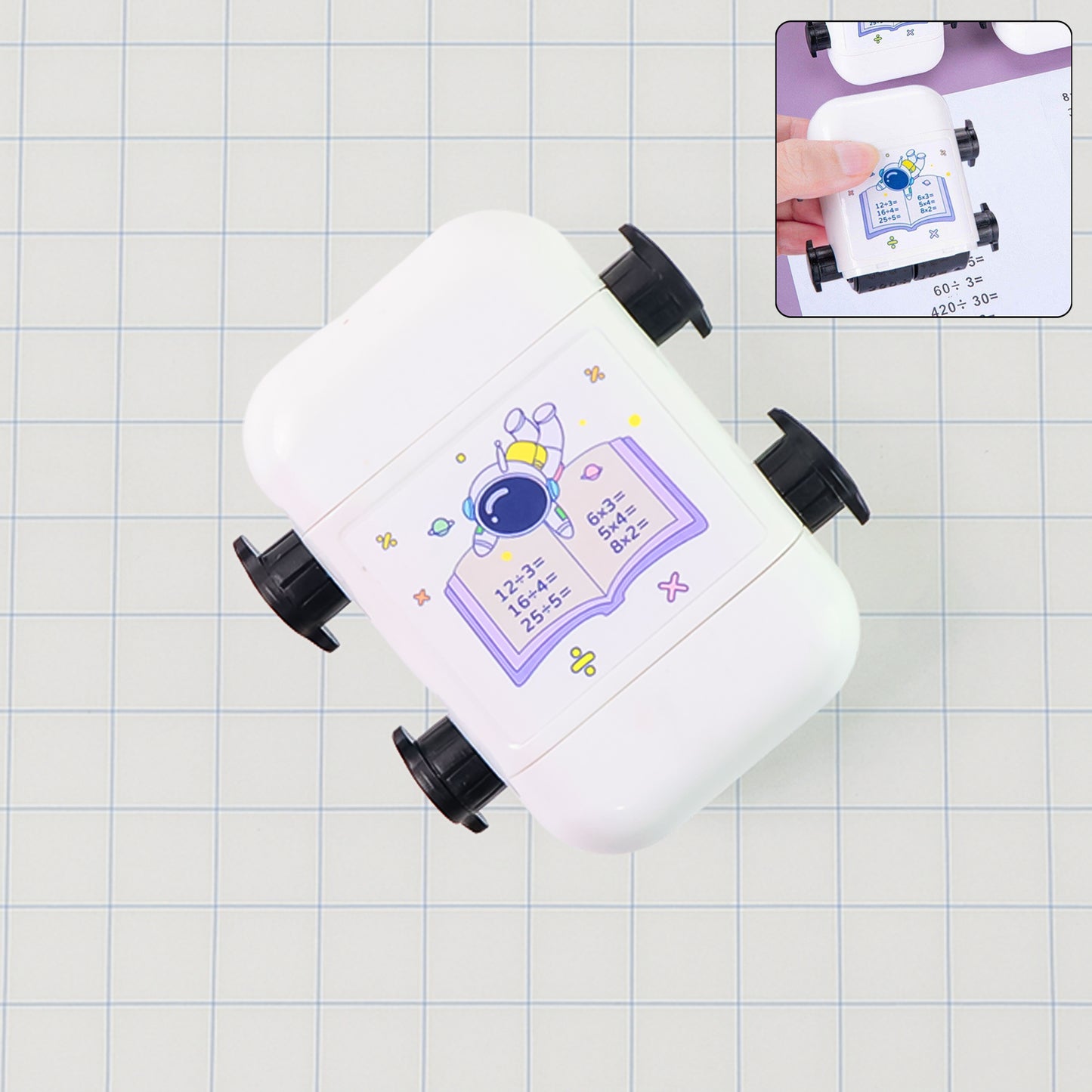 Kids Educational Automatic Math Problem Rolling Stamp (1 Pc) - Happy Price - Image 7