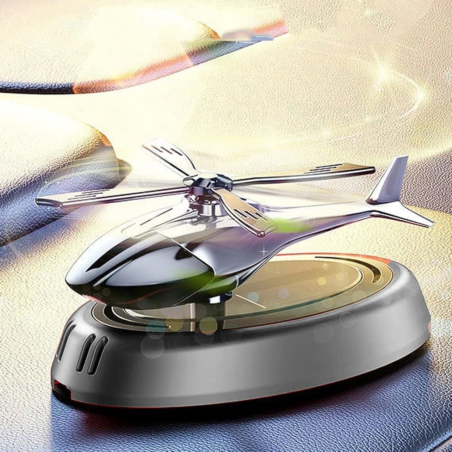 Car Dashboard Perfume Diffuser With Rotating Blades (1 Set) - Happy Price - Image 3