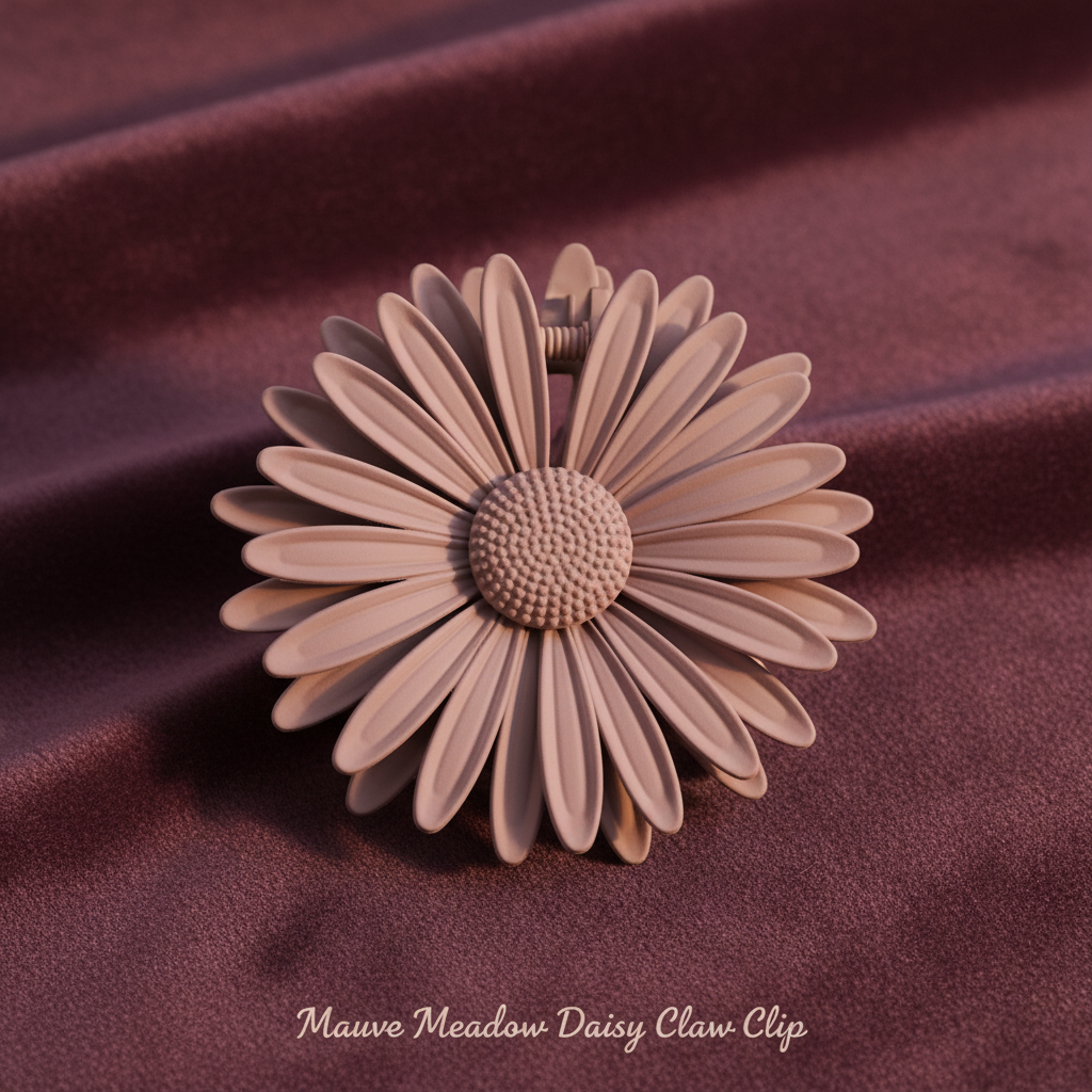 Set of 7 Flower Hair Claw Clips – Daisy & Blossom Mini Claw Clip Combo