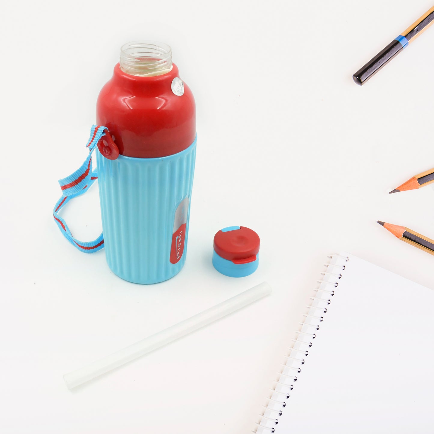 Plastic Sports Insulated Water Bottle With Dori Easy To Carry High Quality Water Bottle Bpa-free  Leak-proof For Kids School For Fridge Office Sports School Gym Yoga (1 Pc 500ml) - Happy Price - Image 3