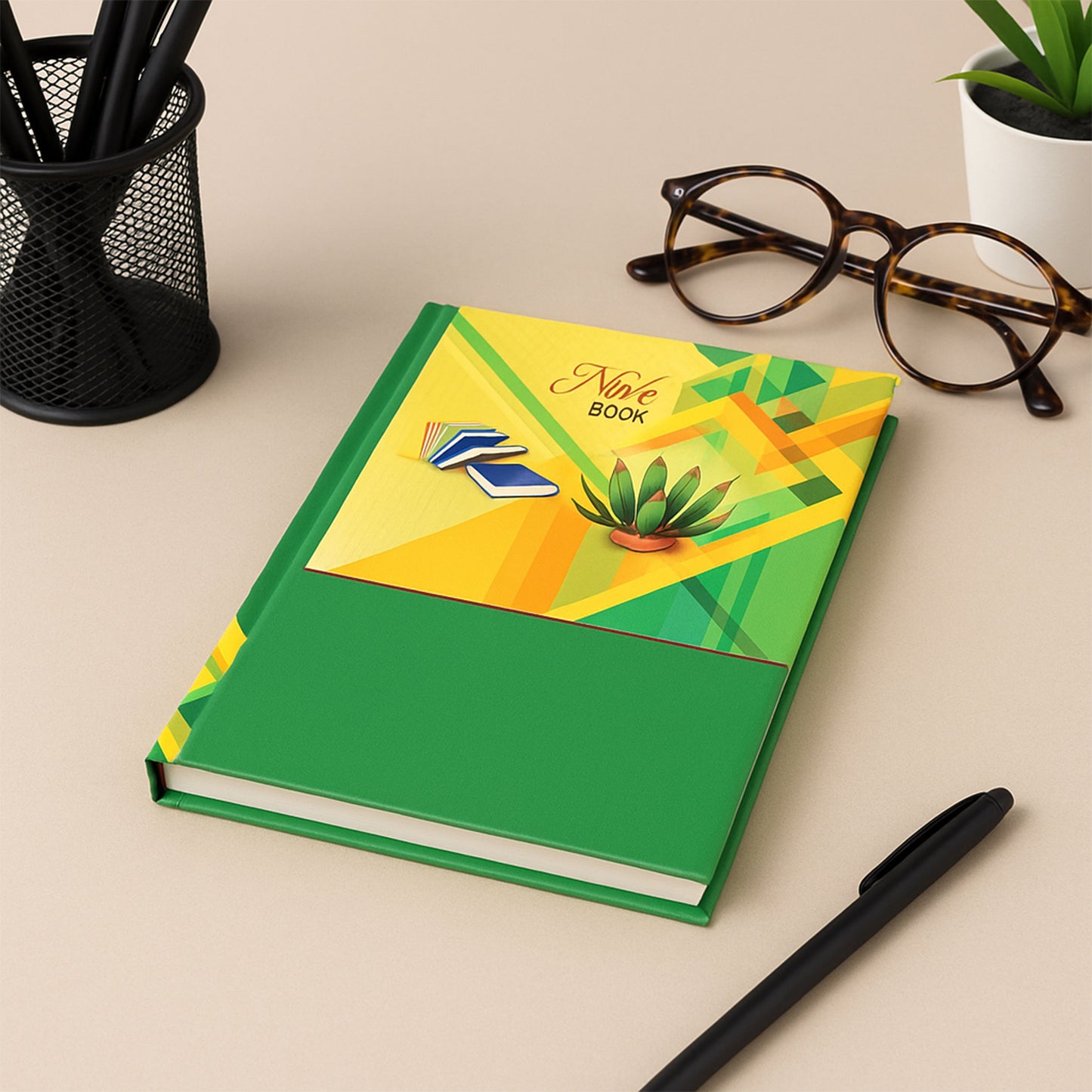 Hardcover Ruled Notebook With Calendar  160 Pages 22x16 Cm (1 Pc) - Happy Price - Image 3