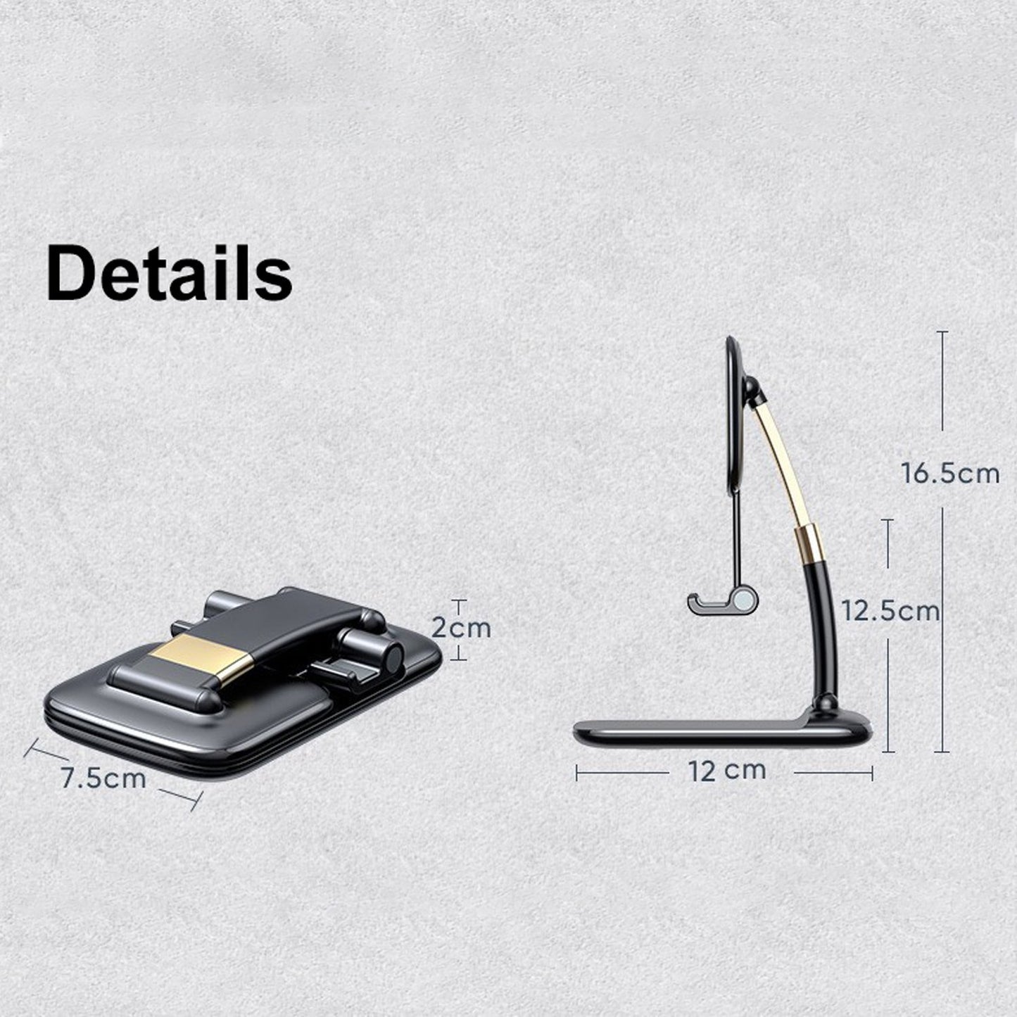 Phone Holder For Table Foldable Universal Mobile Stand For Desk - Happy Price - Image 4