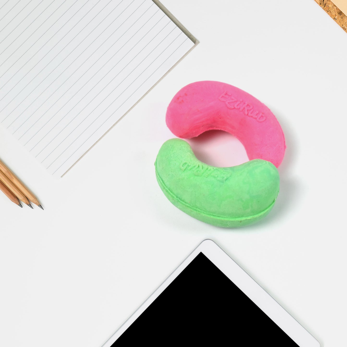 Cashew Nut Eraser Rubber Erasers (1 Pc  Mix Colour  Design) - Happy Price - Image 2