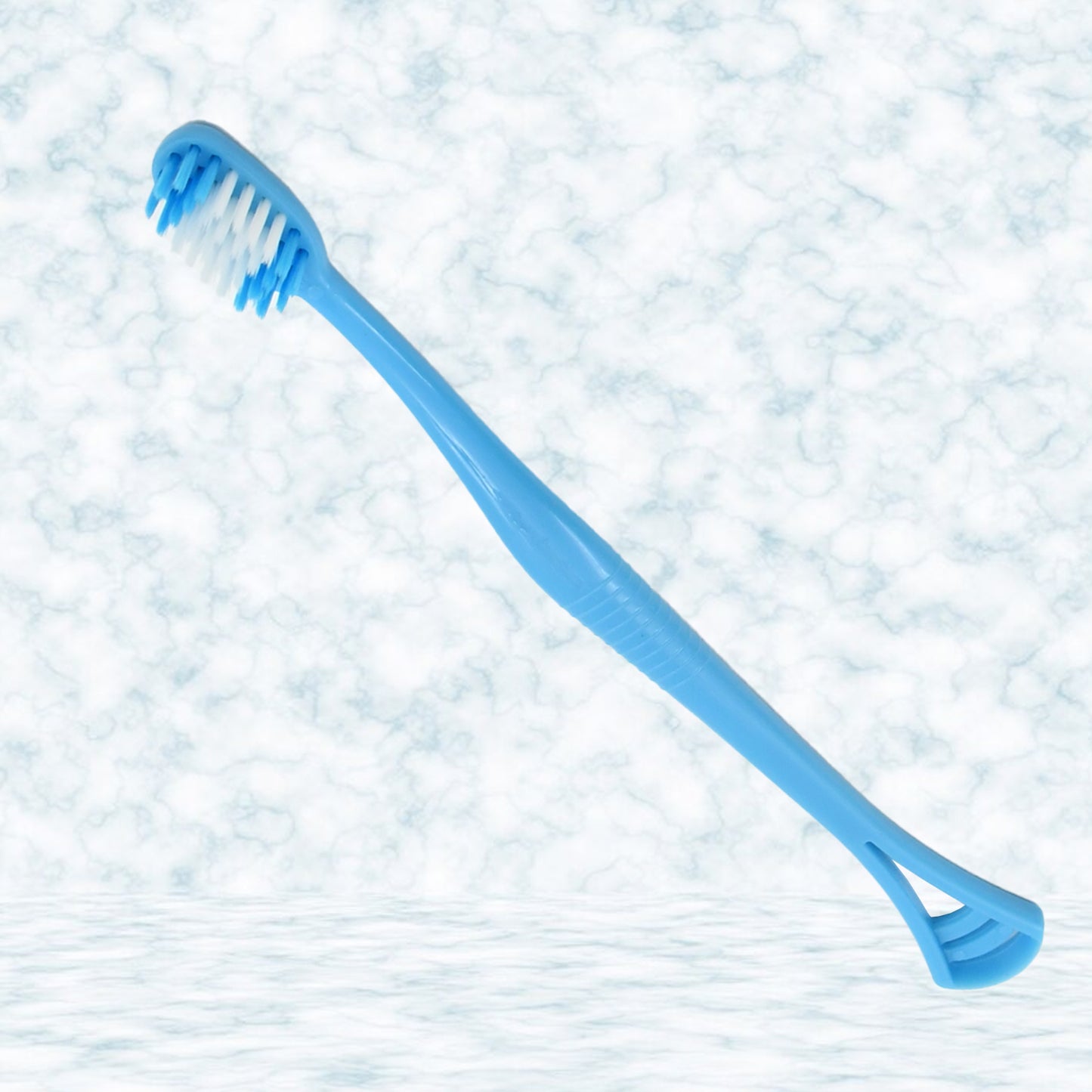 2 In 1 Soft Toothbrush And Tongue With Toothbrush Cover Cleaner Scraper For Men And Women Kids Adults Plastic Toothbrush Cover  Case  Holder (1 Pc) - Happy Price - Image 3