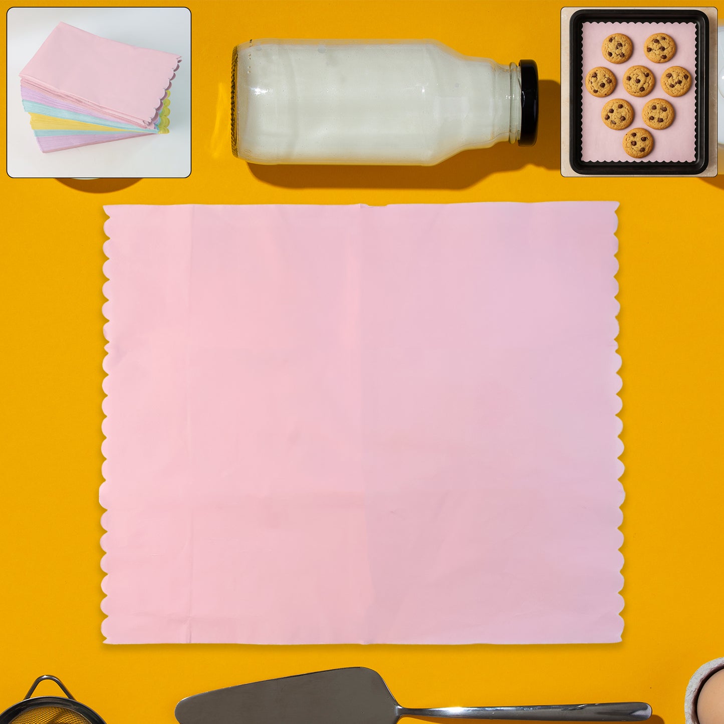 Multi-color Oil-absorbing Baking Paper Sheets Approx 200 Pcs - Happy Price - Image 6