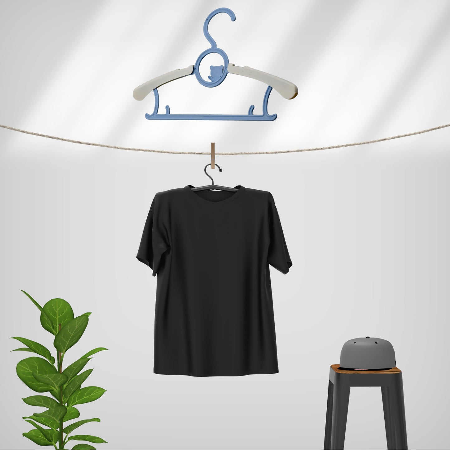 Large Dress Hanger Plastic Adjustable Child Plastic Hangers Space Saving Lightweight Hangers For Clothes Coat Shirt Closet Cloth Hangers Ideal (5pc) - Happy Price - Image 3